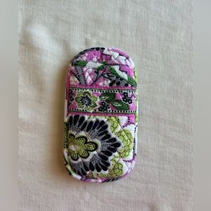Vera Bradley Pink and Green Sunglasses Case